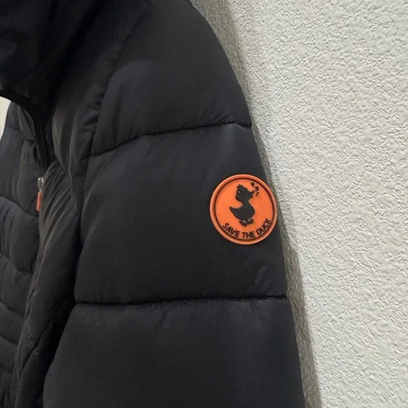 SAVE THE DUCK Black Puffer Jacket - Picture 7 of 8